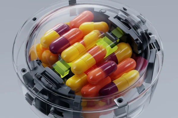 Colorful Capsule Container
